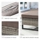 preview thumbnail 6 of 12, Fire Pit with Table Patio Rattan Sofa Swivel Chair - Grey cushion