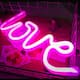 Pink Love Neon Signs LED Light for Party Supplies Decoration Accessory - Standard