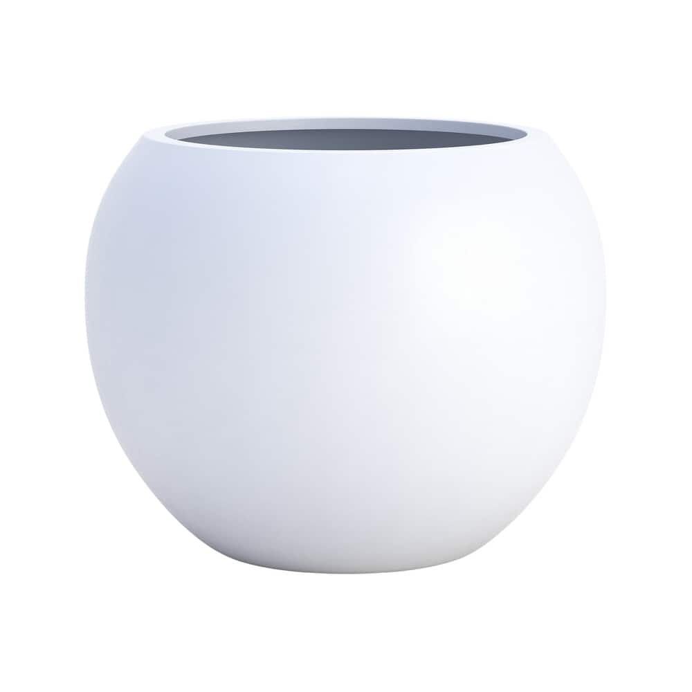 DTY Signature Mount Sherman 1-Piece Fiberstone Planter for Indoor/Outdoor