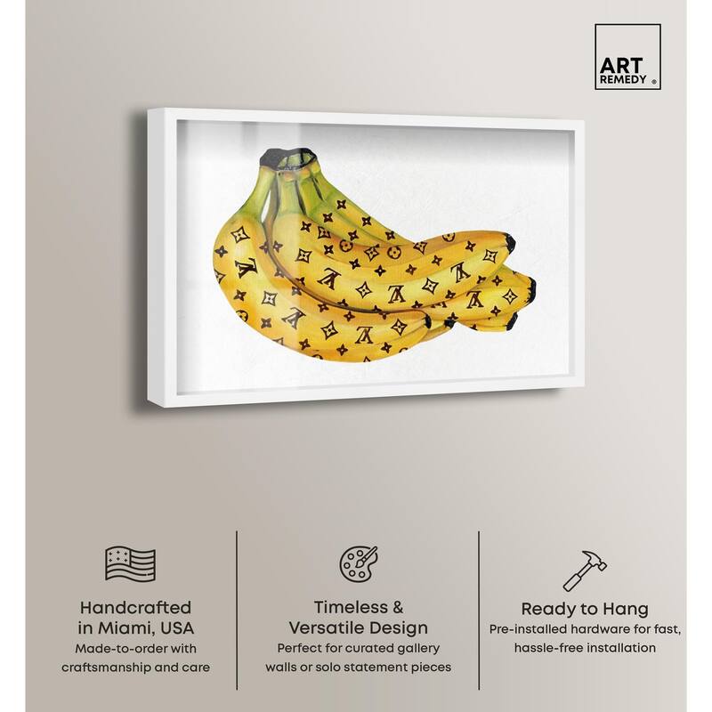 Fashion Bananas III Shadowbox by Art Remedy