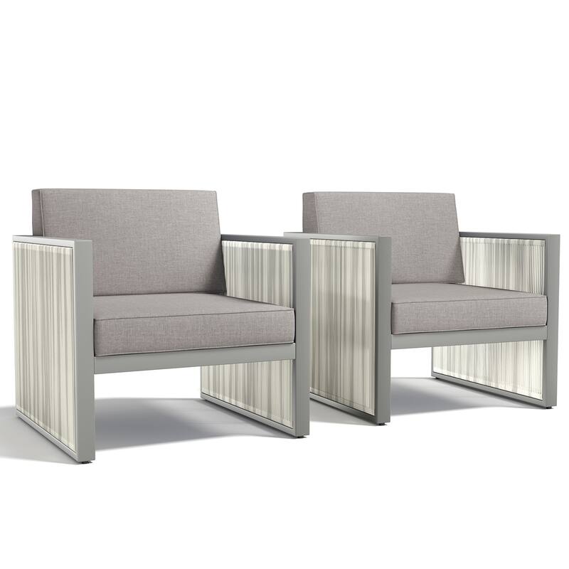 Outdoor Wicker Rattan Arm Chair with Cushion