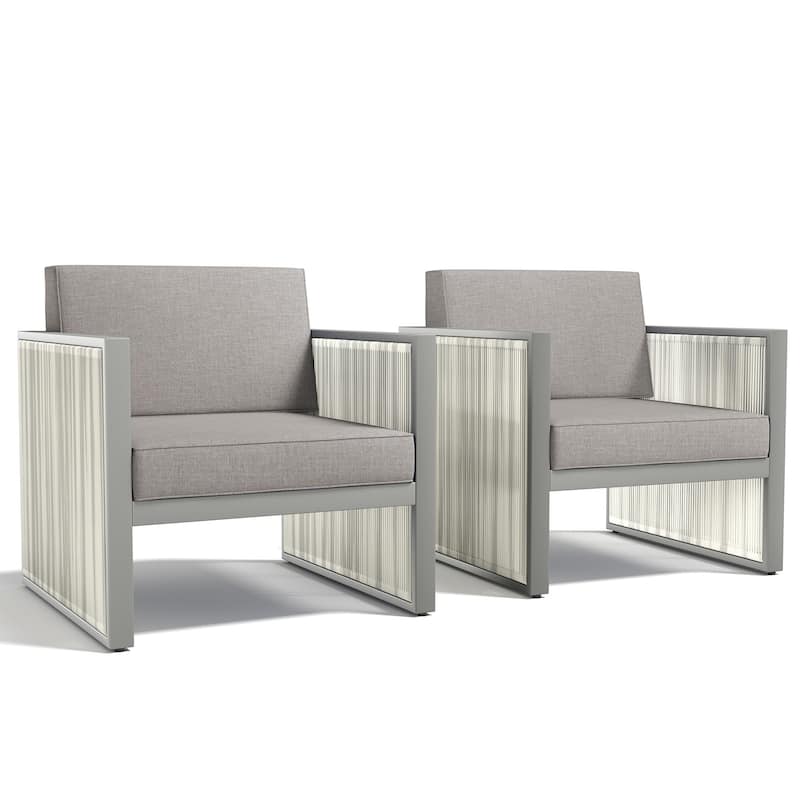 Pocassy Outdoor PE Wicker Funiture Set