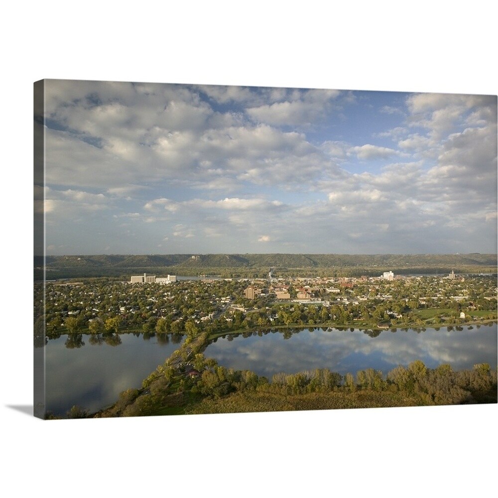 Shop High Angle View Of A City Mississippi River Valley Winona Minnesota Multi Free Shipping Today Overstock 16870779