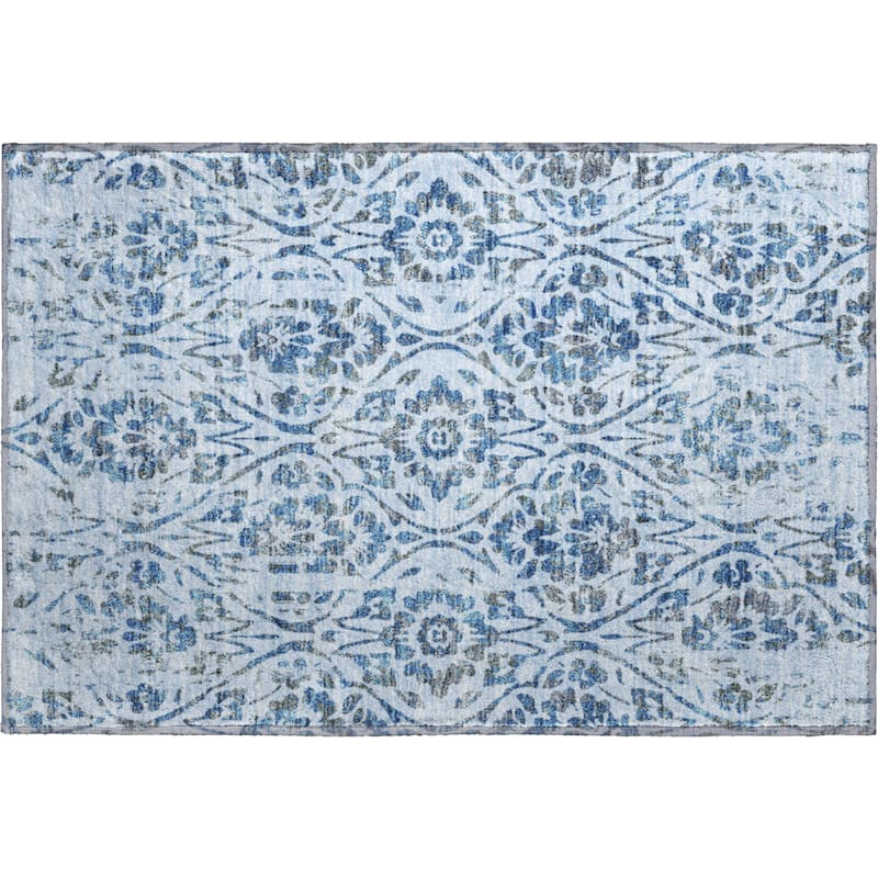 Premium Washable Super Soft Floral Damask Mayfield Rug