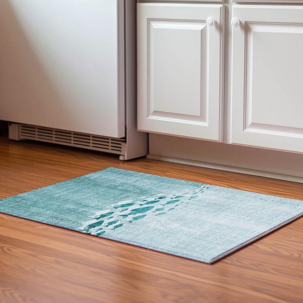 Premium Washable Super Modern Fish Soft Mayfield Rug