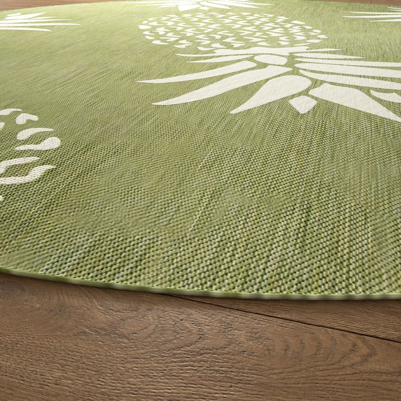 Isola Tropical Indoor/Outdoor Area Rug by Porch & Den