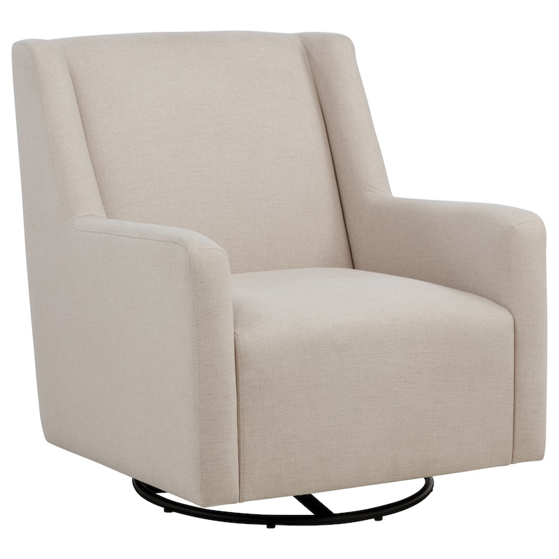 Sorrel Fabric Upholstered Swivel Glider Arm Chair Latte - 30.25" x 35.5" x 34" - Latte