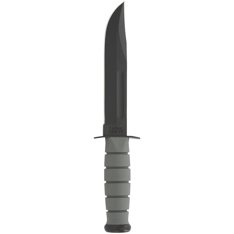 KA-BAR 7" Fixed Smooth Edge Blade Full Size Knife w/ Sheath - Green - Foliage Green