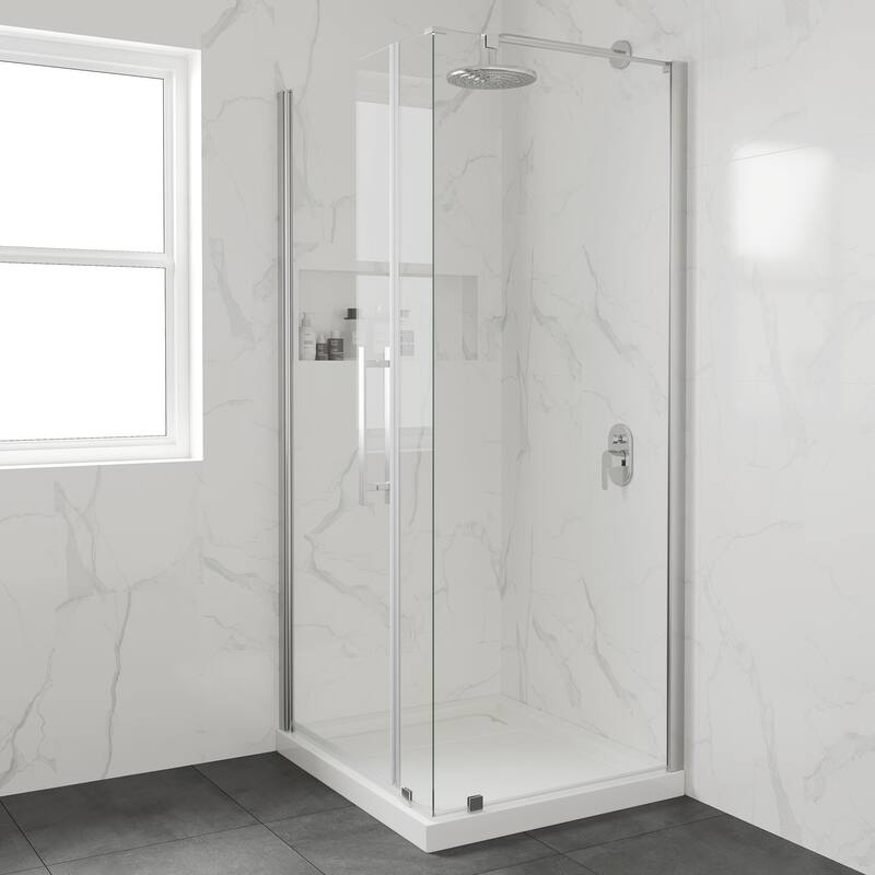 OVE DECORS Adena White Shower Base 60x36 in white