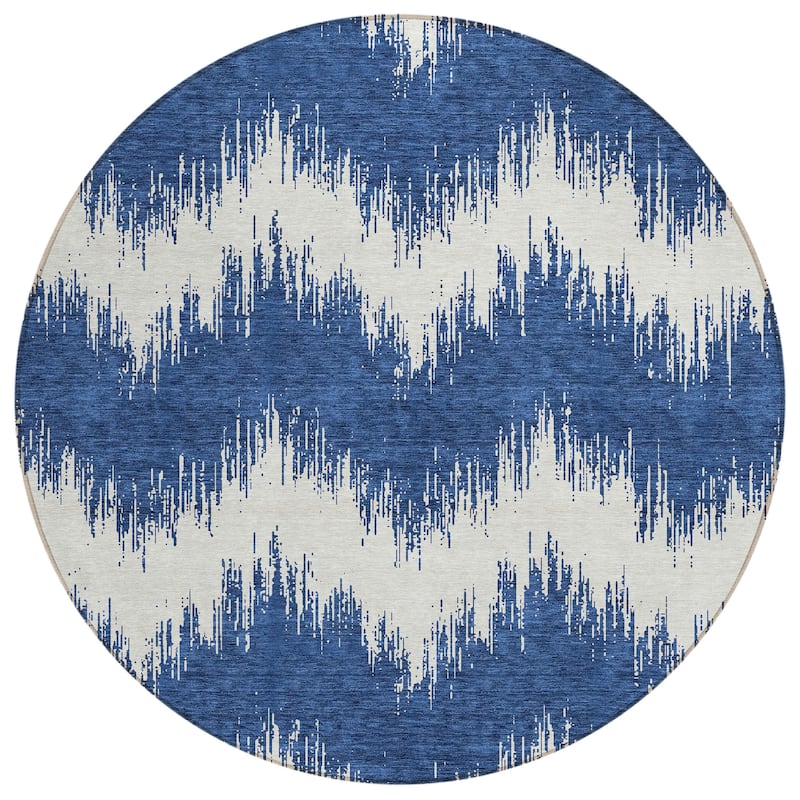 Machine Washable Indoor/ Outdoor Chantille Modern Chevron Rug