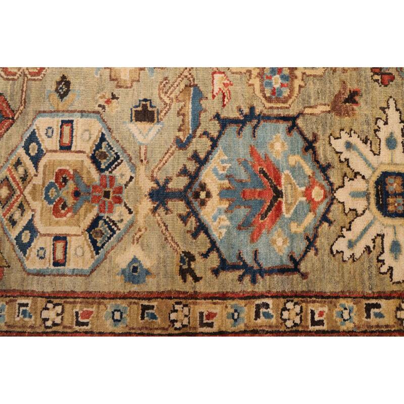 ECARPETGALLERY Hand-knotted Jules Sultane Sage Wool Rug - 7'11 x 9'11