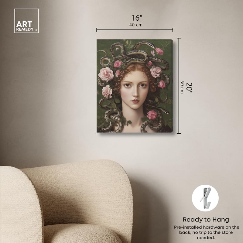 Medusa Canvas by Art Remedy, Gallery Wrapped