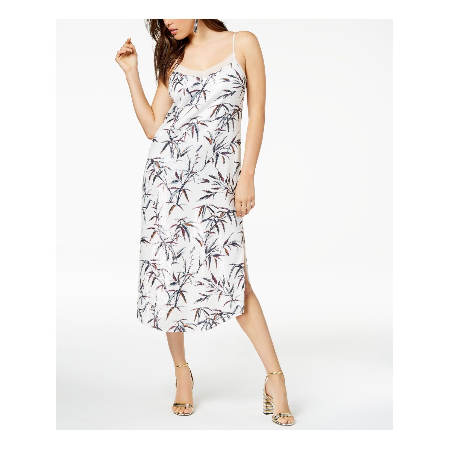 white midi party dress