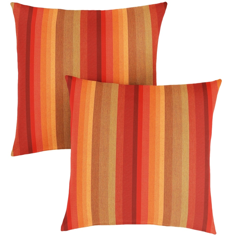 Sorra Home Sunbrella Outdoor Knife Edge Pillow Set of 2