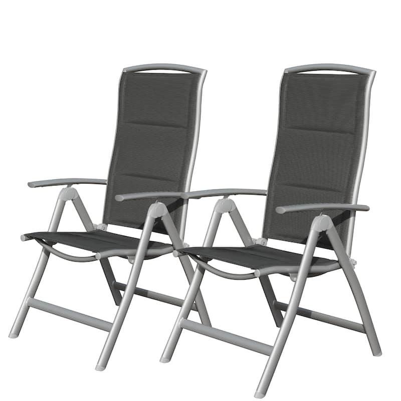 Patio Folding Chairs Set of 2