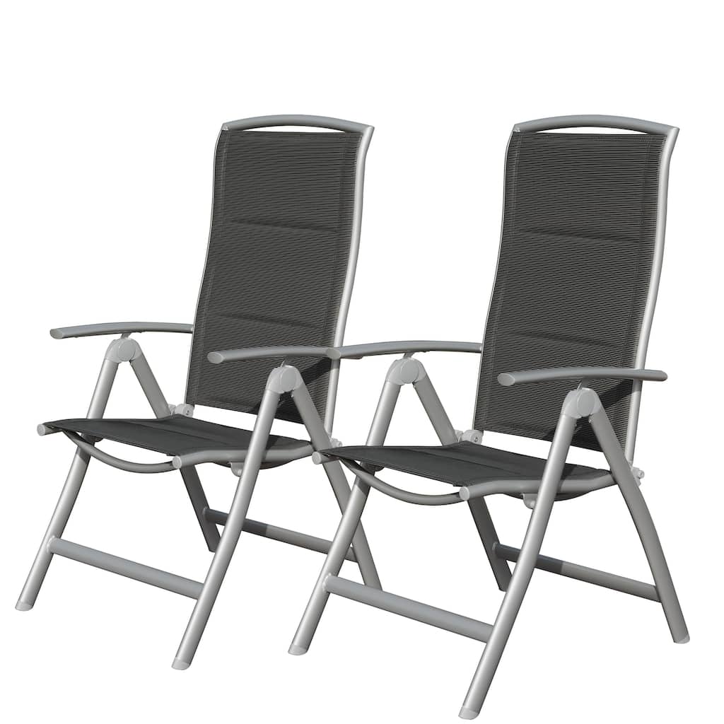 Patio Folding Chairs Set of 2