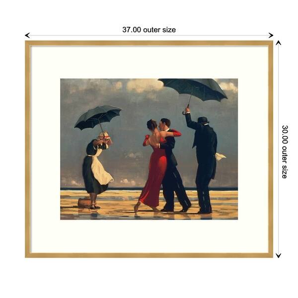 dimension image slide 2 of 5, The Singing Butler by Jack Vettriano Framed Art Print