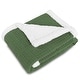 preview thumbnail 14 of 28, Luxurious Cotton Unisex Baby Blanket Waffle Weave with Sherpa Backing Soft Cozy 30''x40'' Receiving Crib Stroller Nap Blanket
