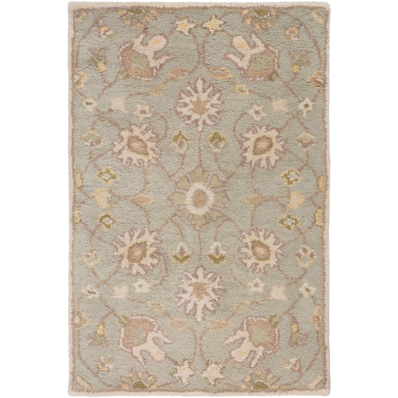 Hand-tufted Trey Traditional Wool Area Rug