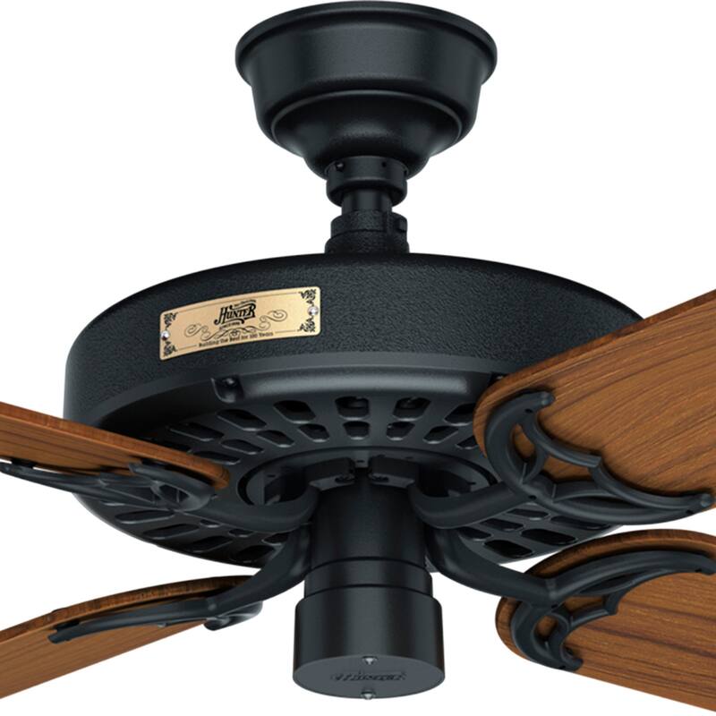 52" Hunter Original Outdoor Ceiling Fan with Pull Chain, Damp Rated - 52