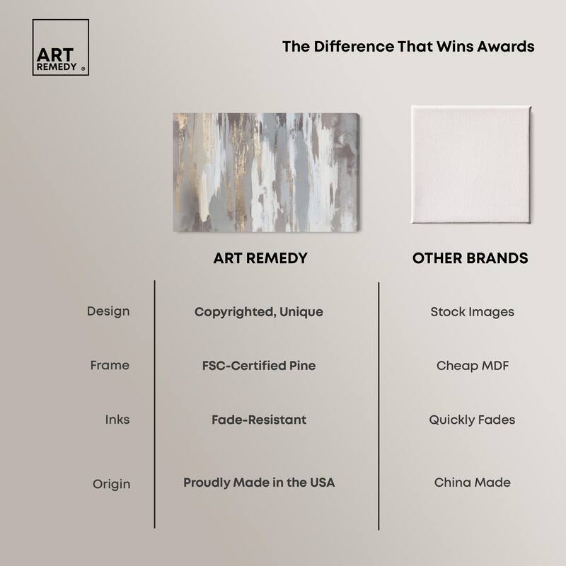 Flooding Gold II Canvas by Art Remedy, Gallery Wrapped