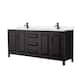 Option Dark Espresso / White Quartz Top / Matte Black