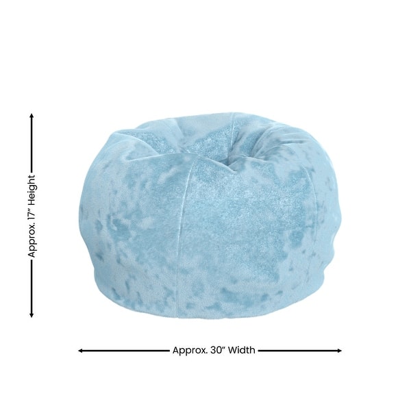 dimension image slide 12 of 22, Small Refillable Bean Bag Chair for Kids and Teens