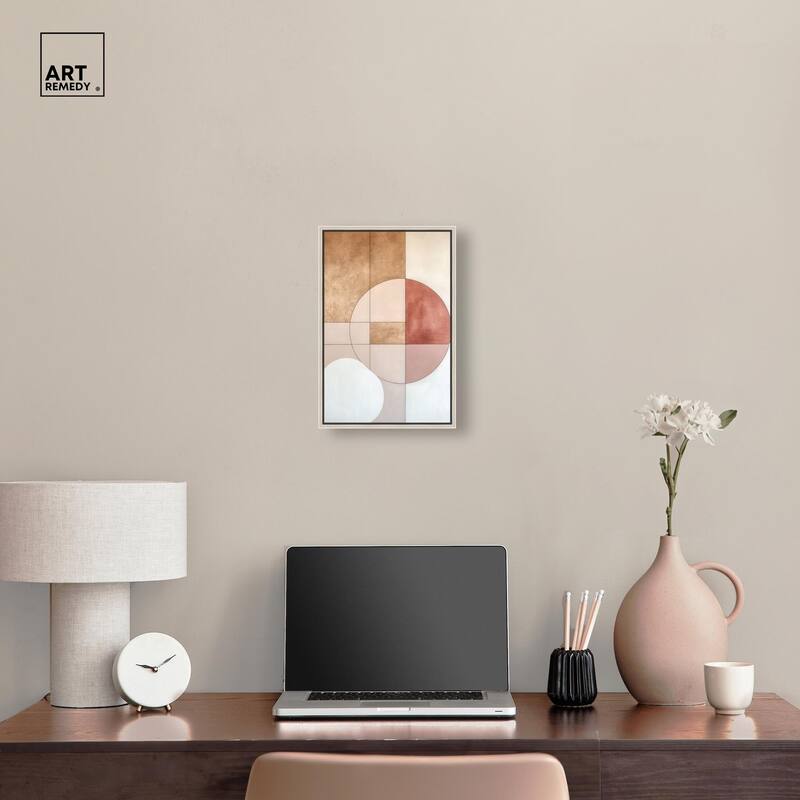 Modernist Circles II Canvas by Art Remedy