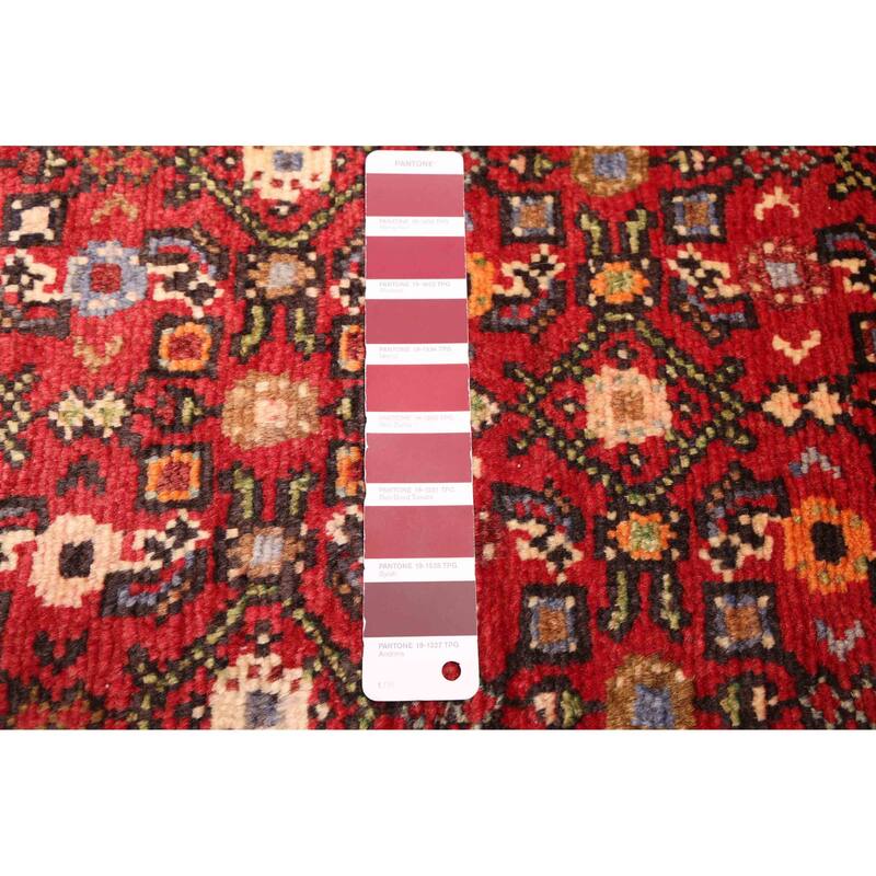 ECARPETGALLERY Hand-knotted Andelz Red Wool Rug - 2'9 x 12'10