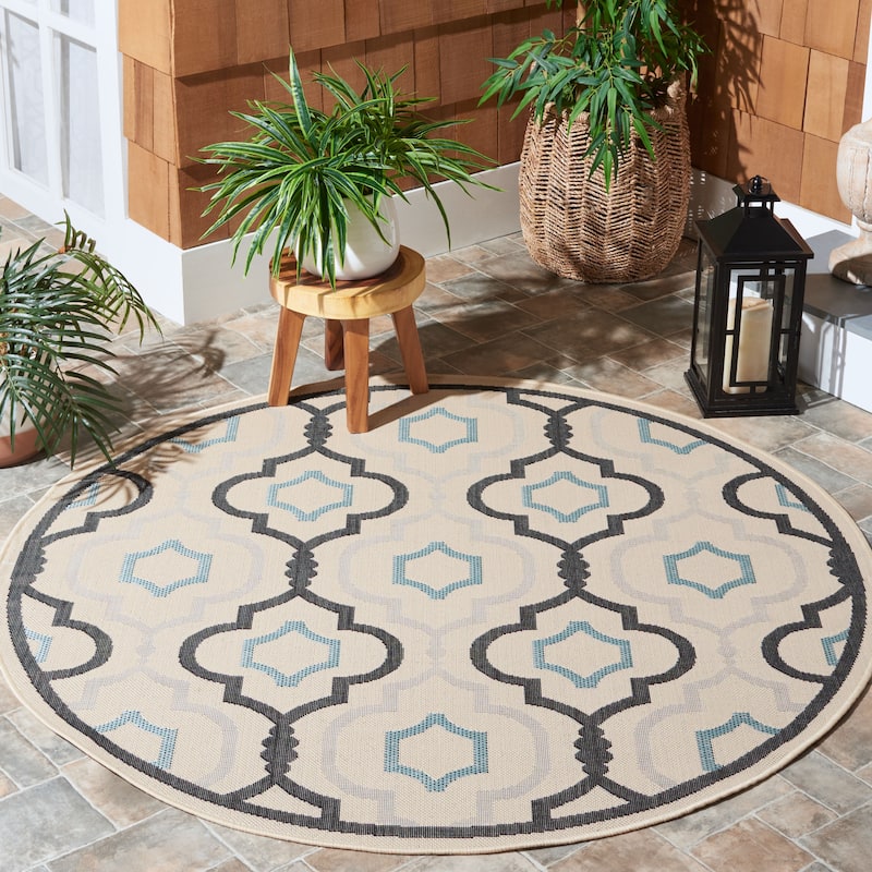SAFAVIEH Courtyard Oyvor Indoor/ Outdoor Waterproof Patio Backyard Rug