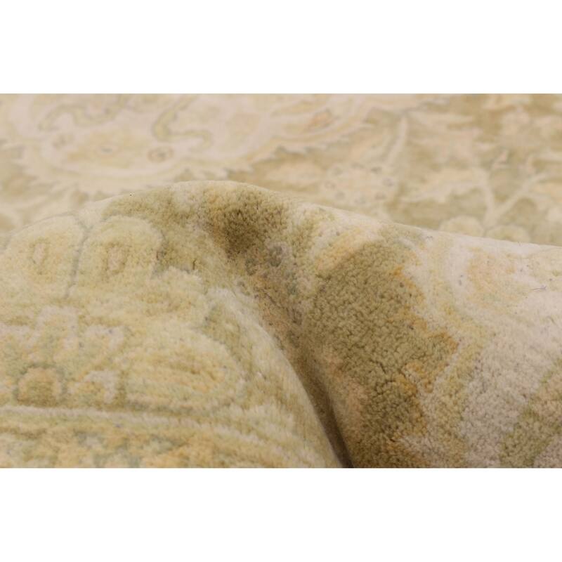 ECARPETGALLERY Hand-knotted Jamshidpour Olive Wool Rug - 5'6 x 8'5