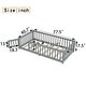 preview thumbnail 95 of 159, Wood Floor Bed with Safety Guardrails and Door