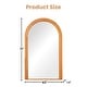 preview thumbnail 3 of 5, 43 in. W x 71 in. H Arched Solid Wood Framed Floor Mirror - 71"x43"