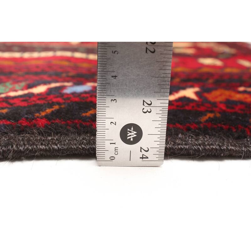 ECARPETGALLERY Hand-knotted Teimani Red Wool Rug - 2'11 x 4'8