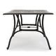 preview thumbnail 3 of 8, Alfresco Cast Aluminum Patio Dining Table by Christopher Knight Home - 67.50 L x 37.50 W x 29 H