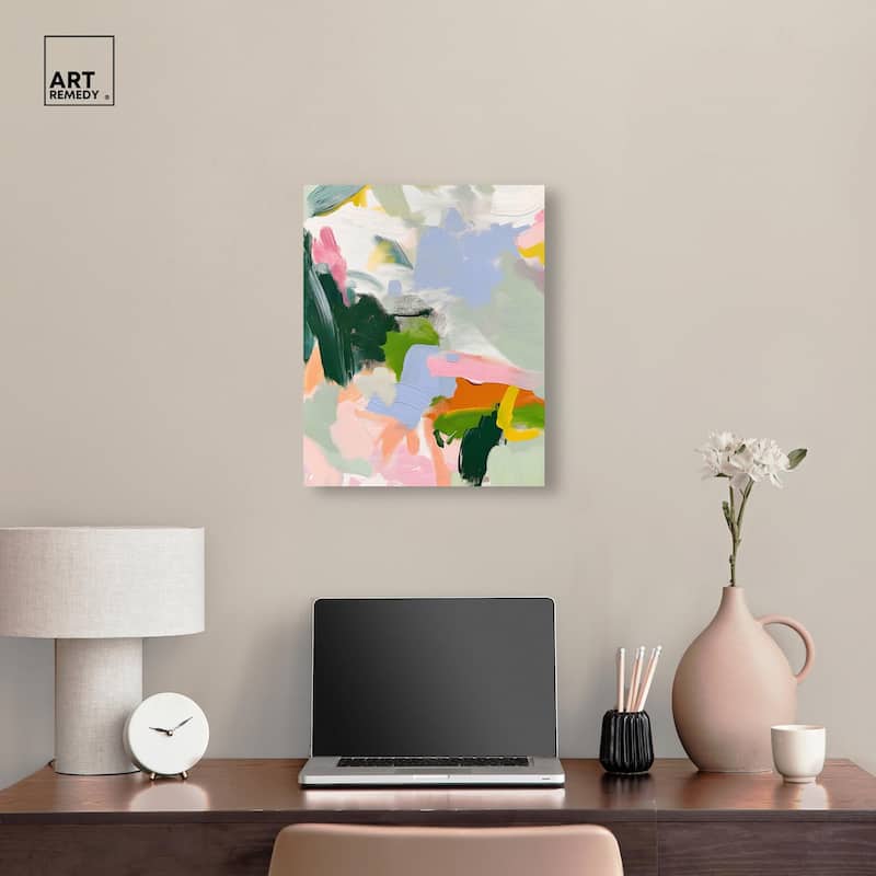 Color Palette Poetry Canvas by Art Remedy, Gallery Wrapped