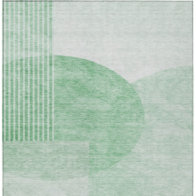 HomeRoots Geometric Transitional Rectangle Outdoor Rug