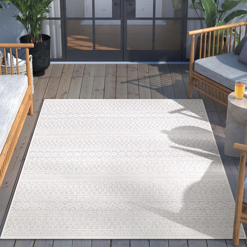 Well Woven Fallon Arwen Tribal Indoor Outdoor Area Rug
