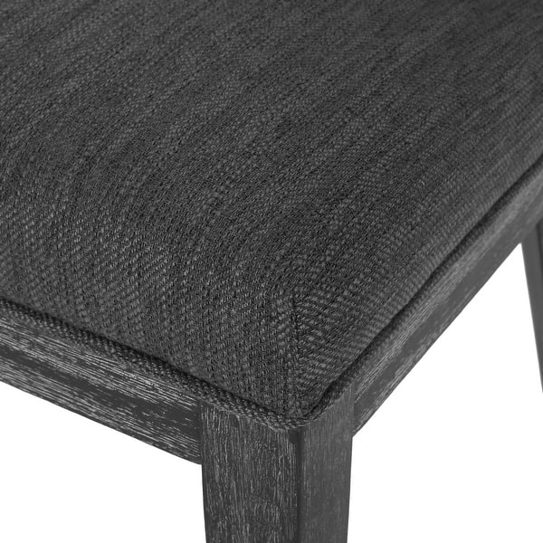 Fescue Fabric And Rubberwood Upholstered Dining Chairs  Set Of 2  By Christopher Knight Home