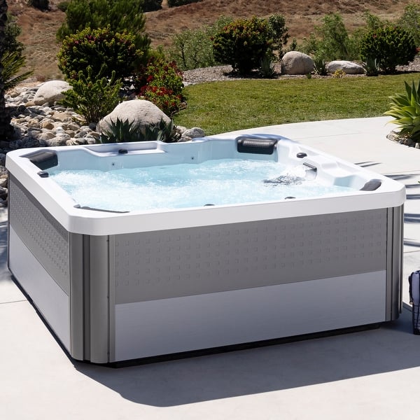 Lifesmart Palmetto 7-Person 72-Jet 230V Acrylic Spa with Open Seating ...