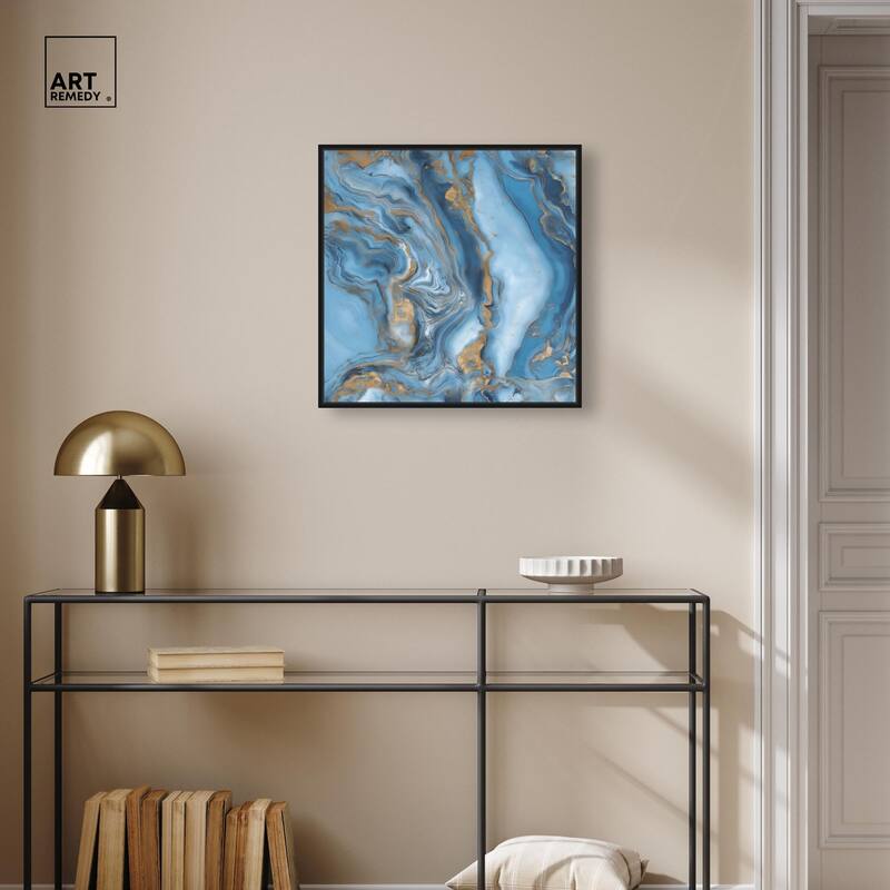 River Gold Canvas by Art Remedy