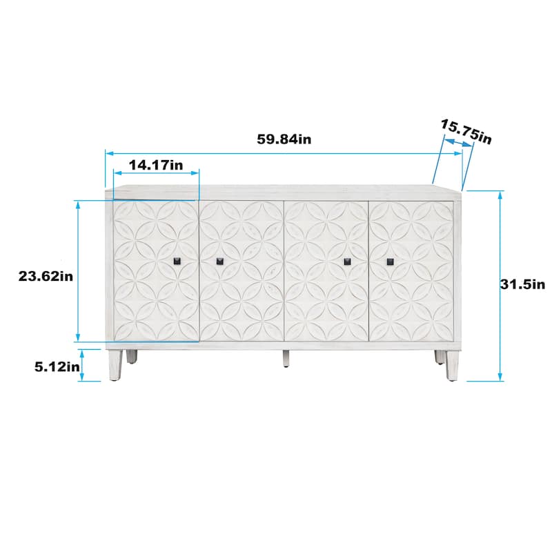 4 Door Wooden Cabinet