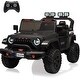 preview thumbnail 10 of 34, 24V Kids Electric Ride-On Car, 2-Seater 4WD Black