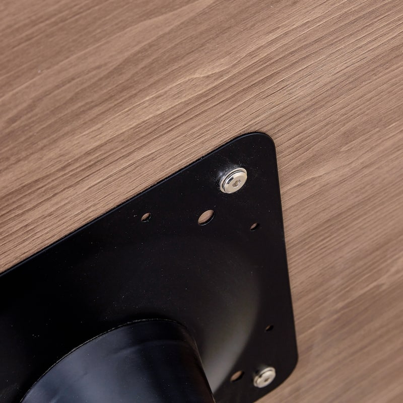 Small 5-Piece Dining Table Set 31.9" Wood Table with 4 Technology Fabric Chairs Modern Kitchen Dining Table and Chair Set for 6