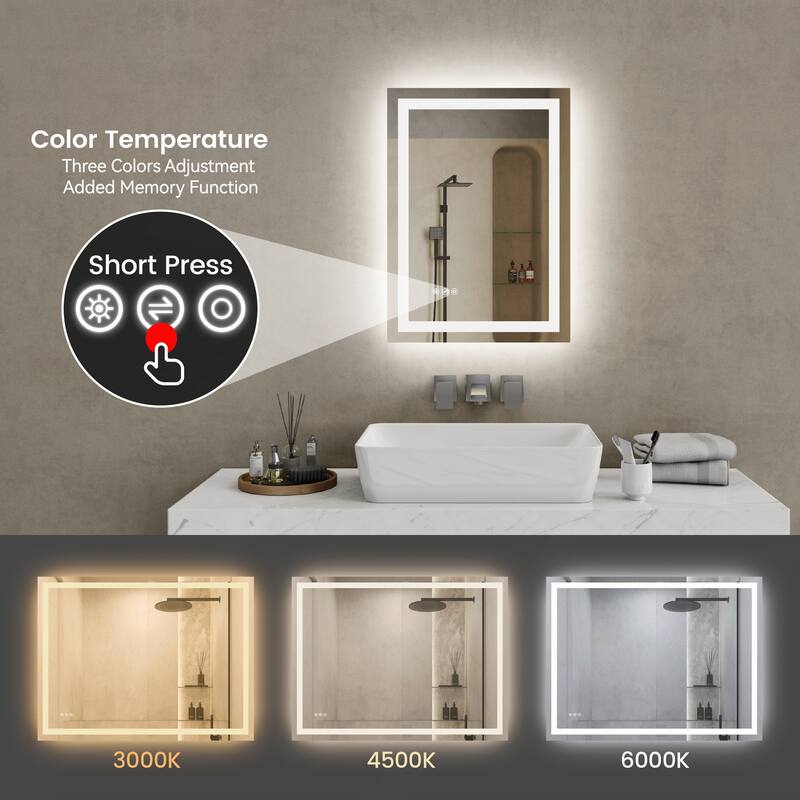 20*28 Inch LED Bathroom Mirror