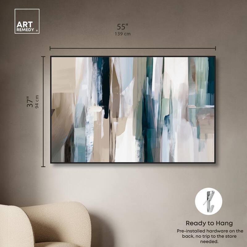 Color Columns Canvas by Art Remedy