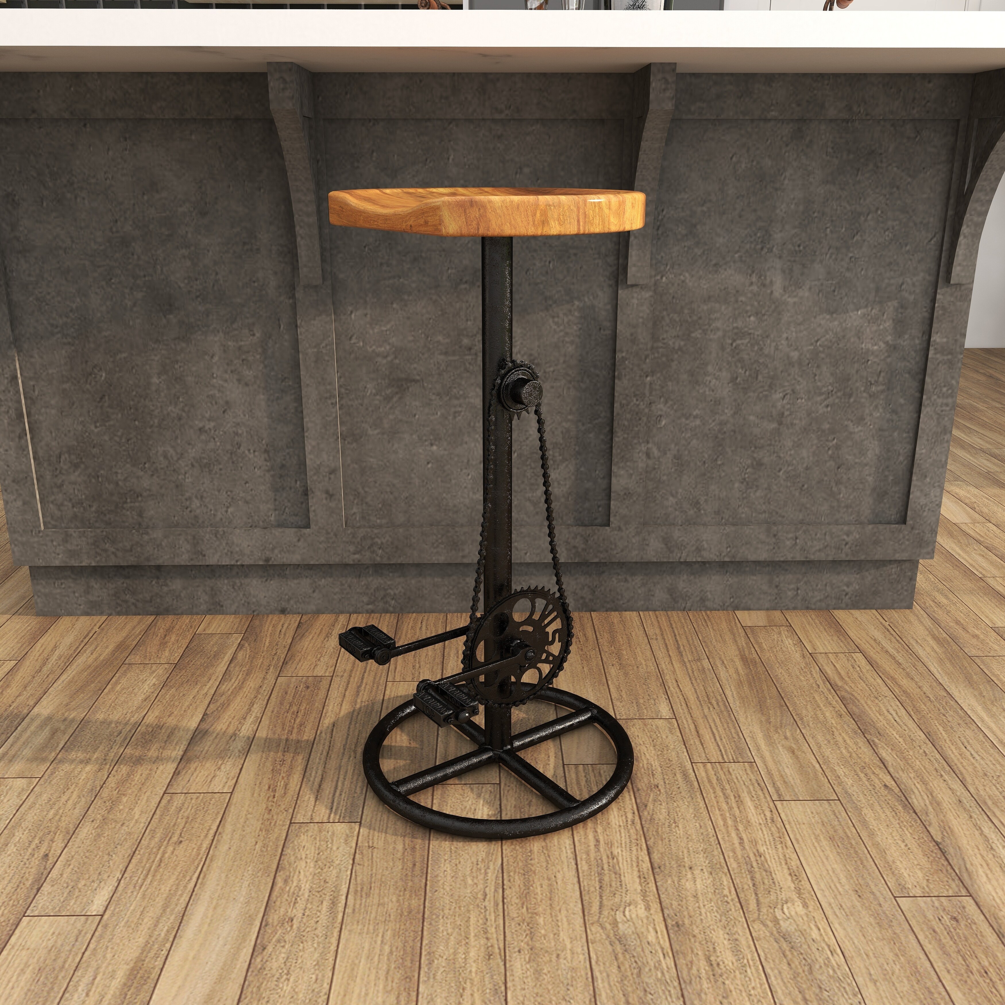 Brown Metal Bike Bar Stool with Pedals - On Sale - Bed Bath