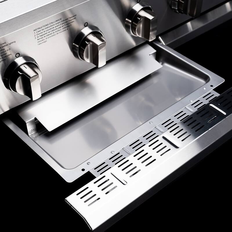 Spire Premium Built-in 6-Burner Propane Grill Head with Rear Burner