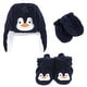 preview thumbnail 1 of 0, Hudson Baby Infant Boy Trapper Hat, Mitten and Bootie Set, Navy Penguin 0-6 Months - Navy Penguin