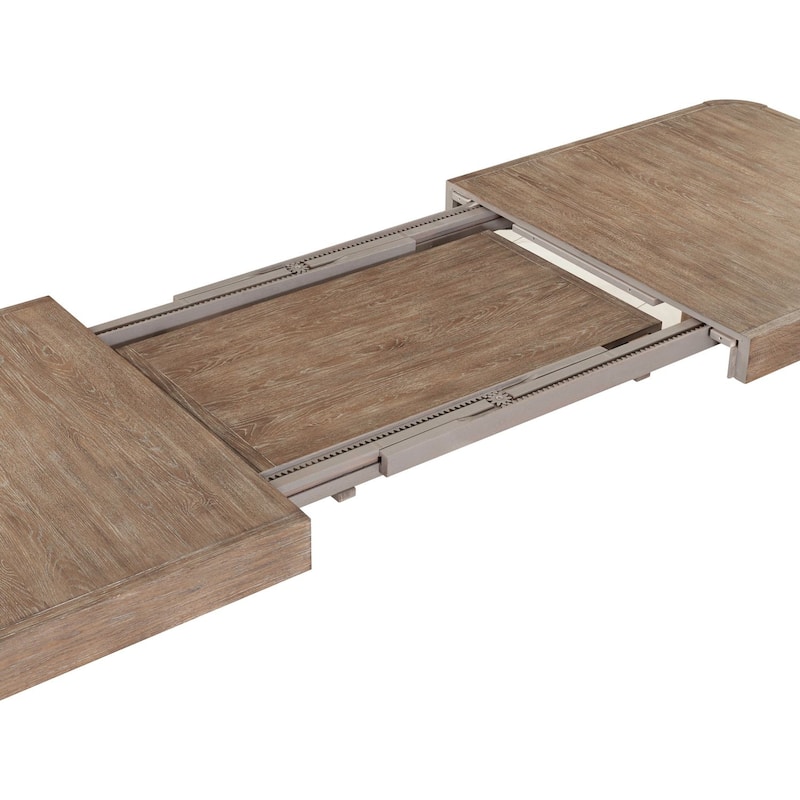 Liberty Furniture South Bend Rectangular Leg Table with Removable Leaf - Width 42"x Depth 110" x Height 30"